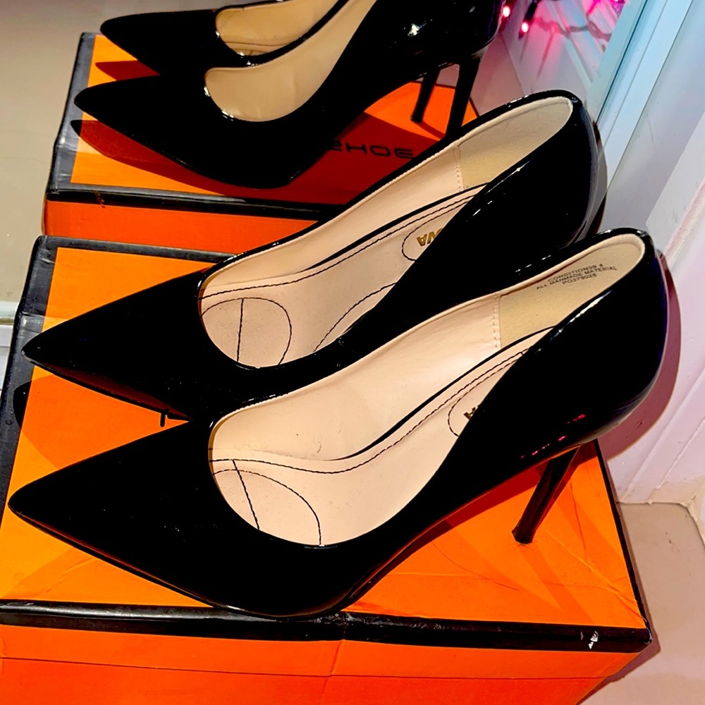 Black Pointed Toe High Heels